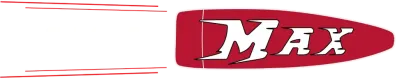 6MM Max® logo. A red bullet with trailing red lines and white text saying 6MM MAX. The 6mm MAX® cartridge was specifically designed for compatibility with the AR-15 platform, requiring only a barrel swap.